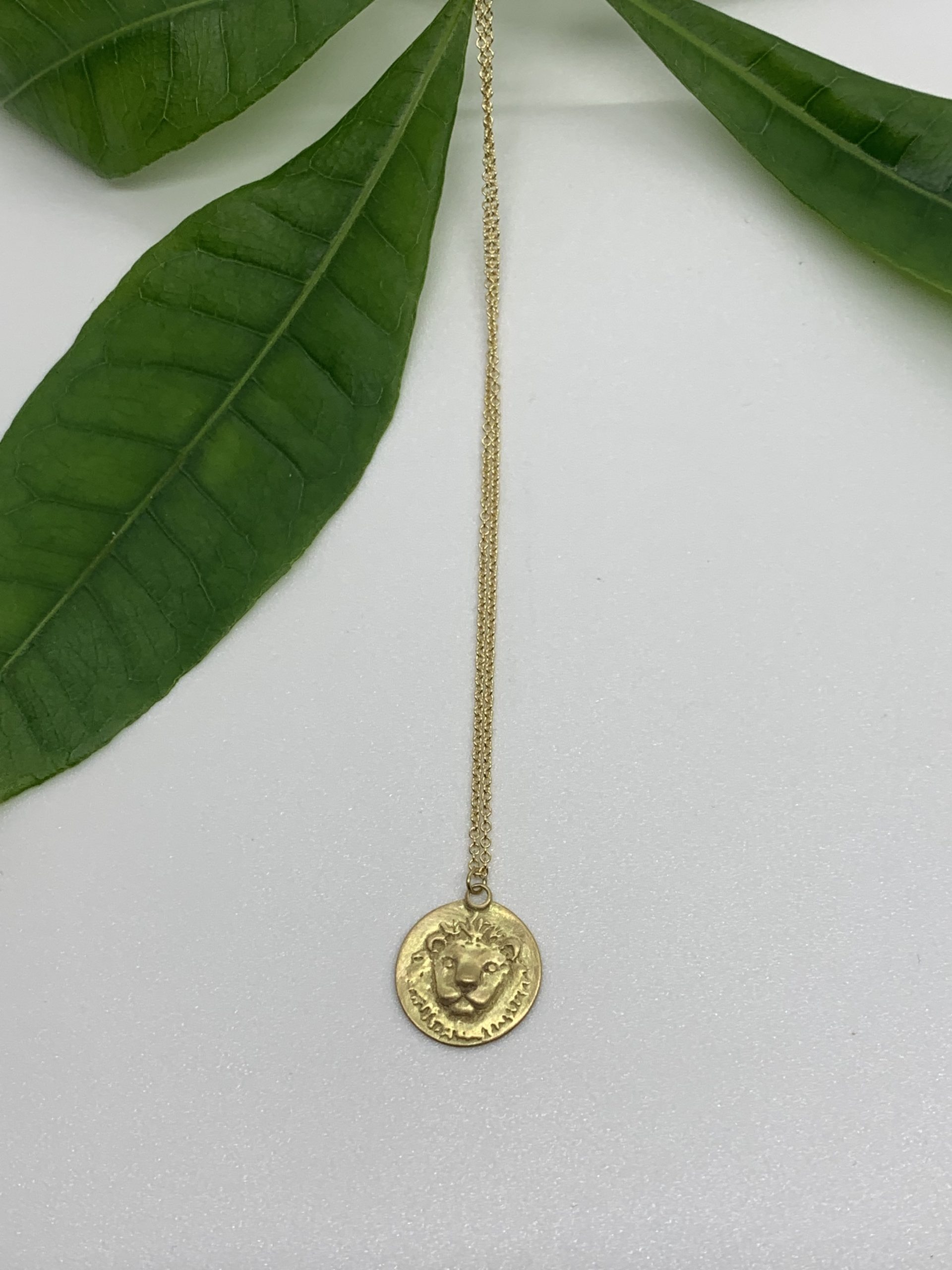 Marian Maurer Lion Medallion Necklace