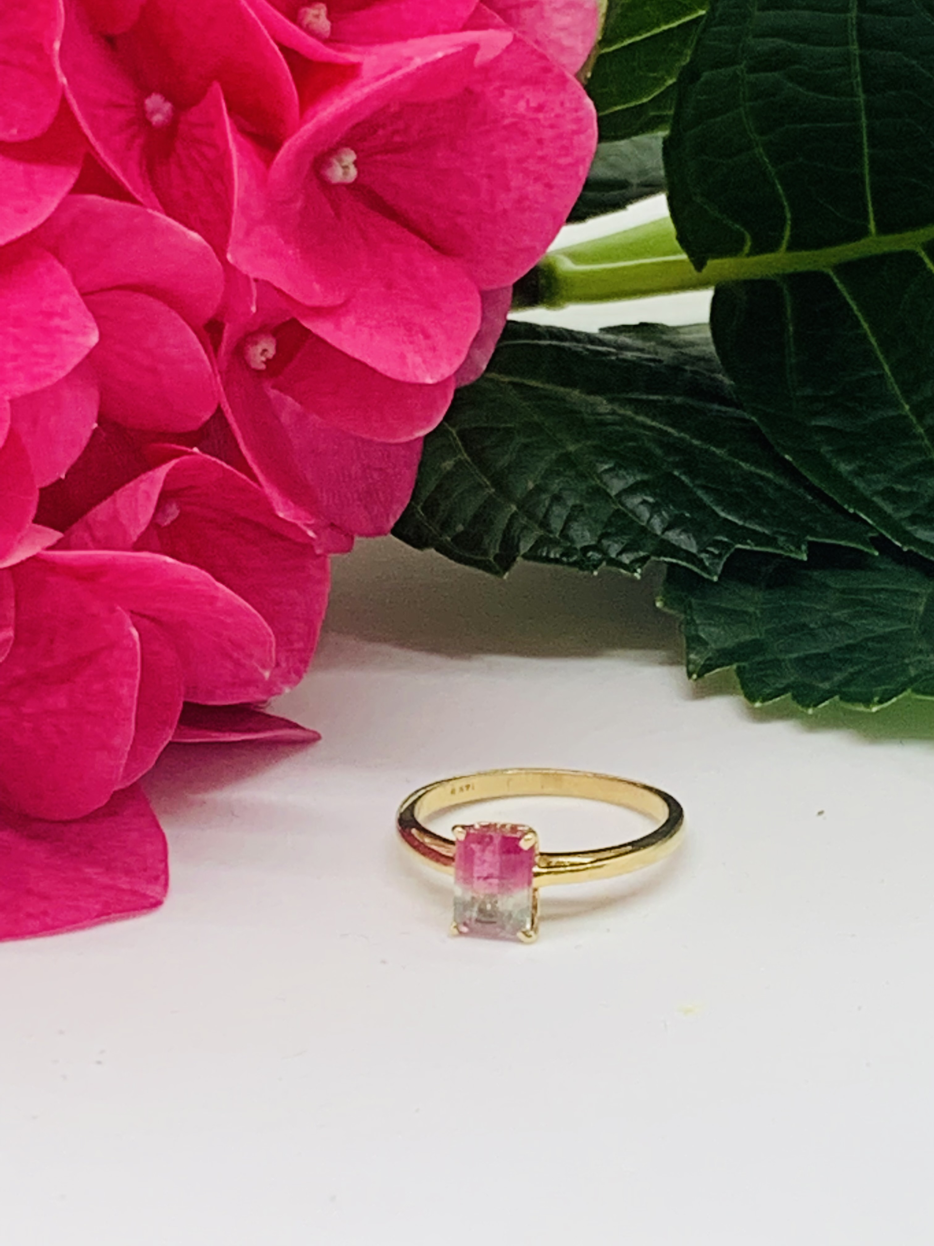 Watermelon Tourmaline ring