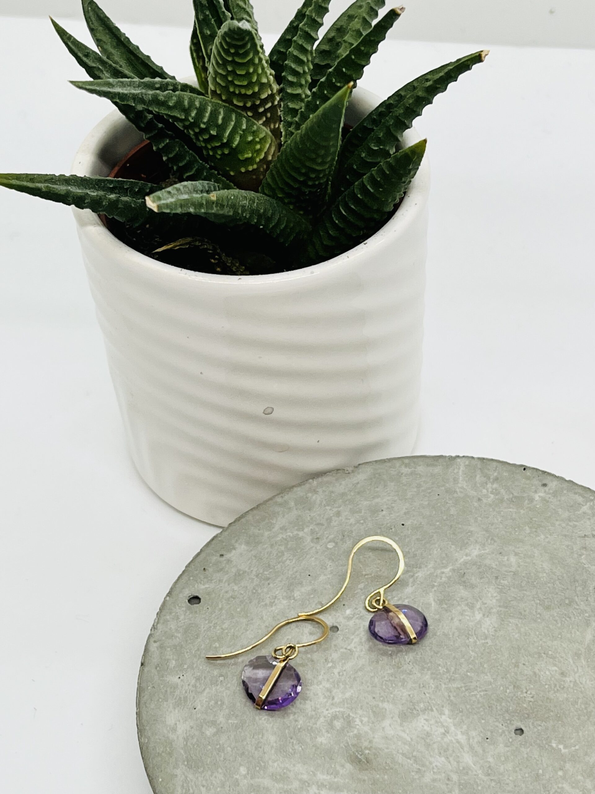Melissa Joy Manning-
Amethyst Drop Earrings