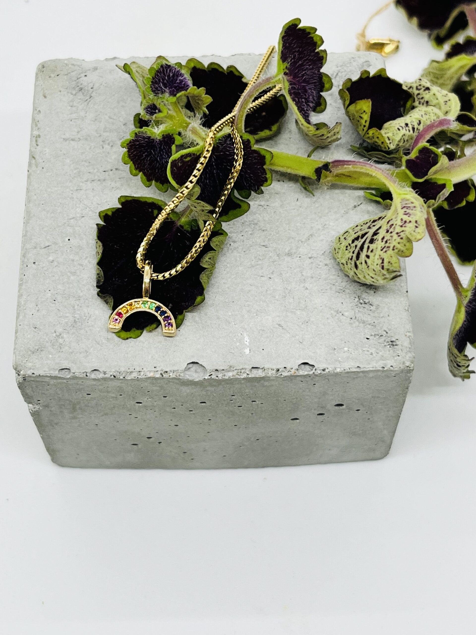 Gemstone Rainbow Charm