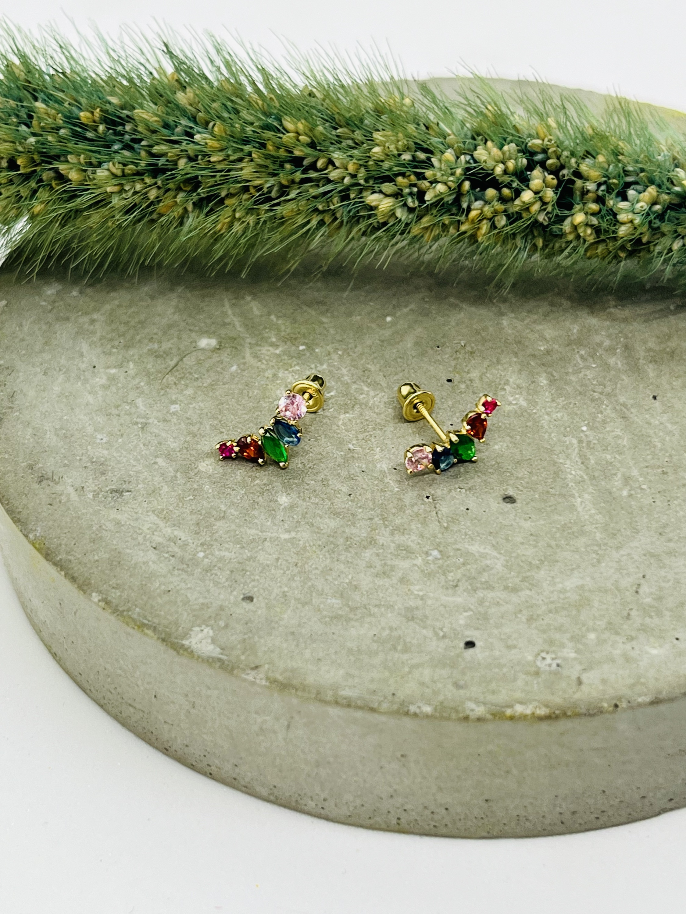 Colorful Crawler Earrings