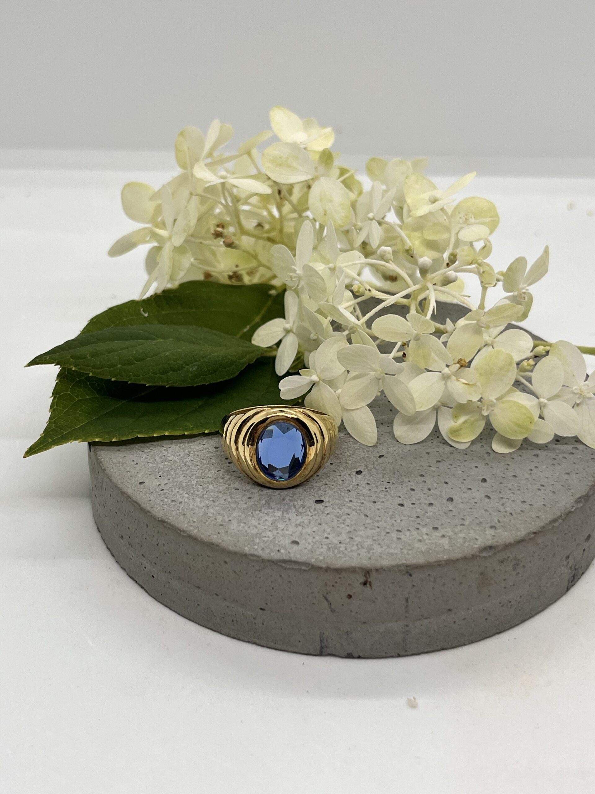 Wilhelmina Garcia 
Blue Naked Crystal Ring