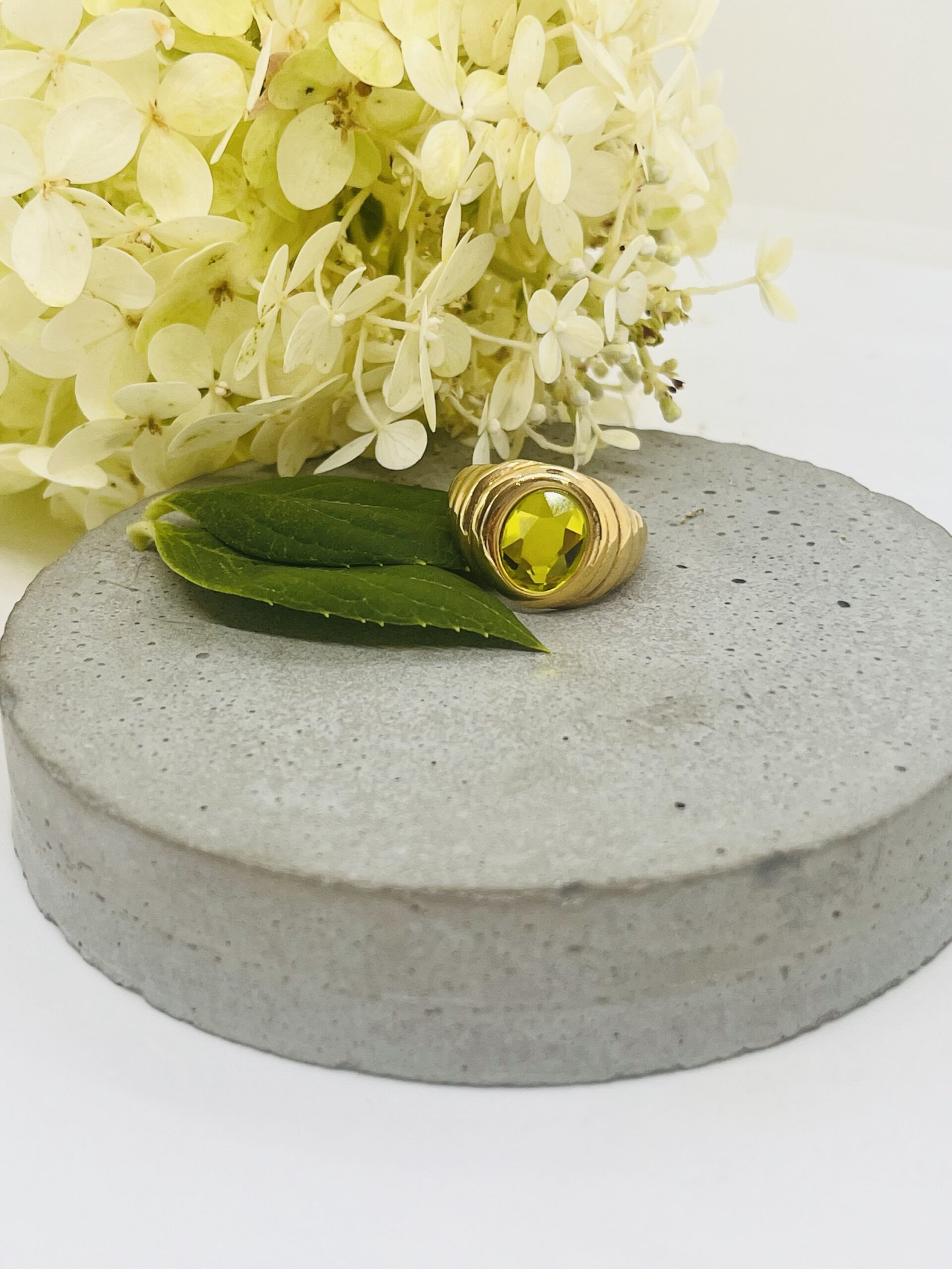 Wilhelmina Garcia
Naked Crystal Ring-Green