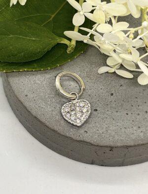 Wilhelmina Garcia
Crystal Heart Hoop Drop Earring