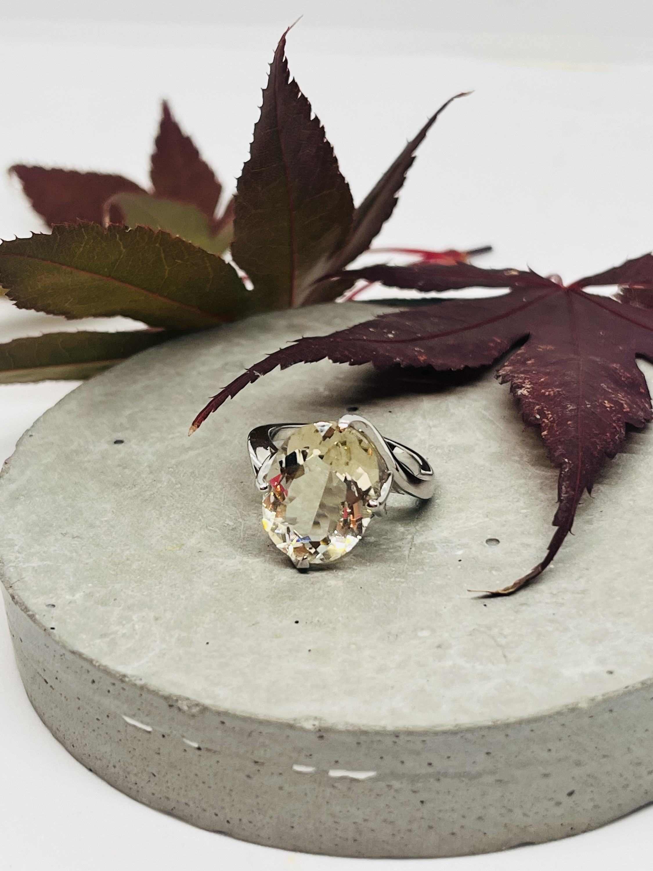 Smoky Topaz Cocktail Ring