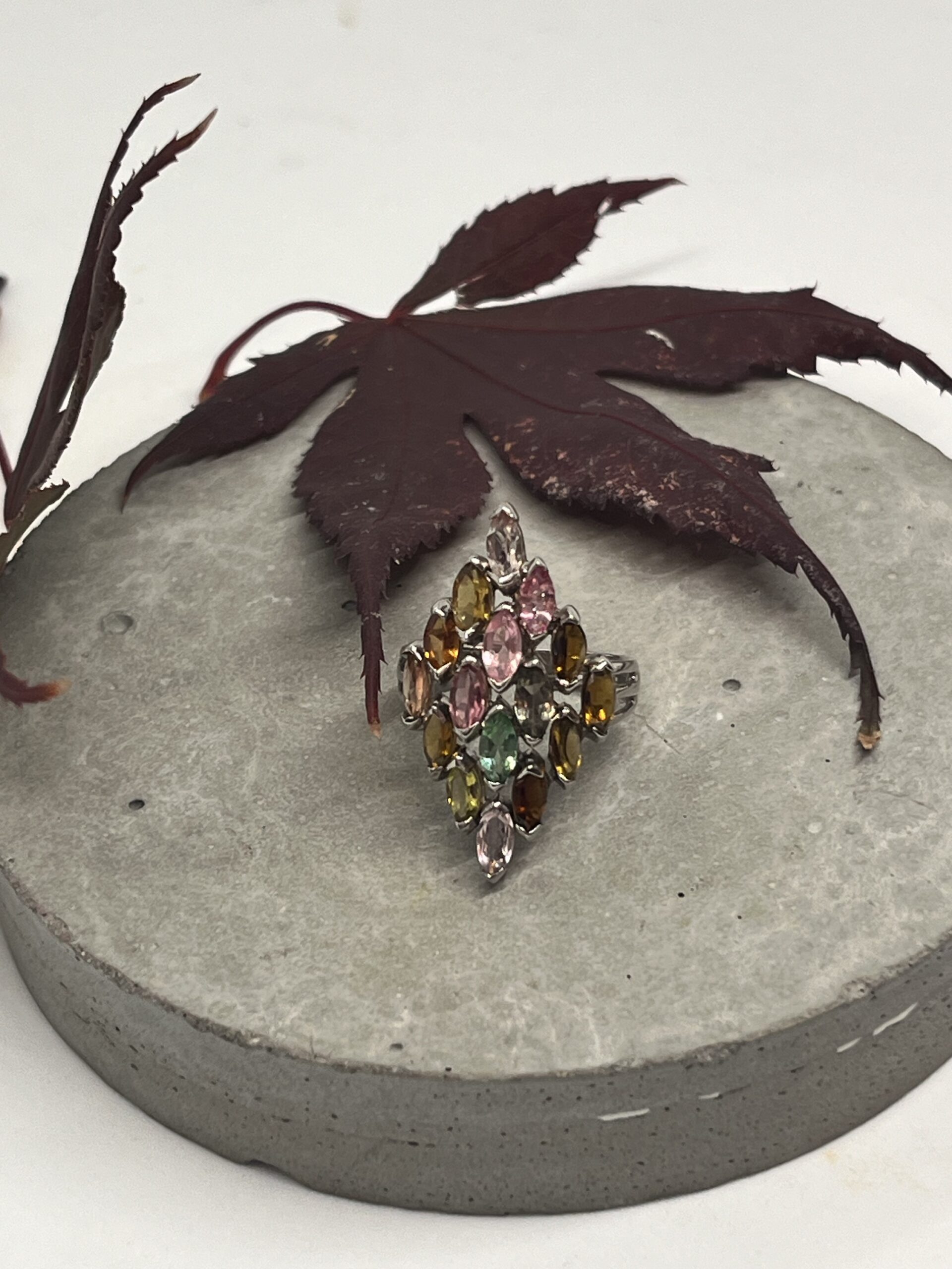 Diamond Shaped Gemstone Ring