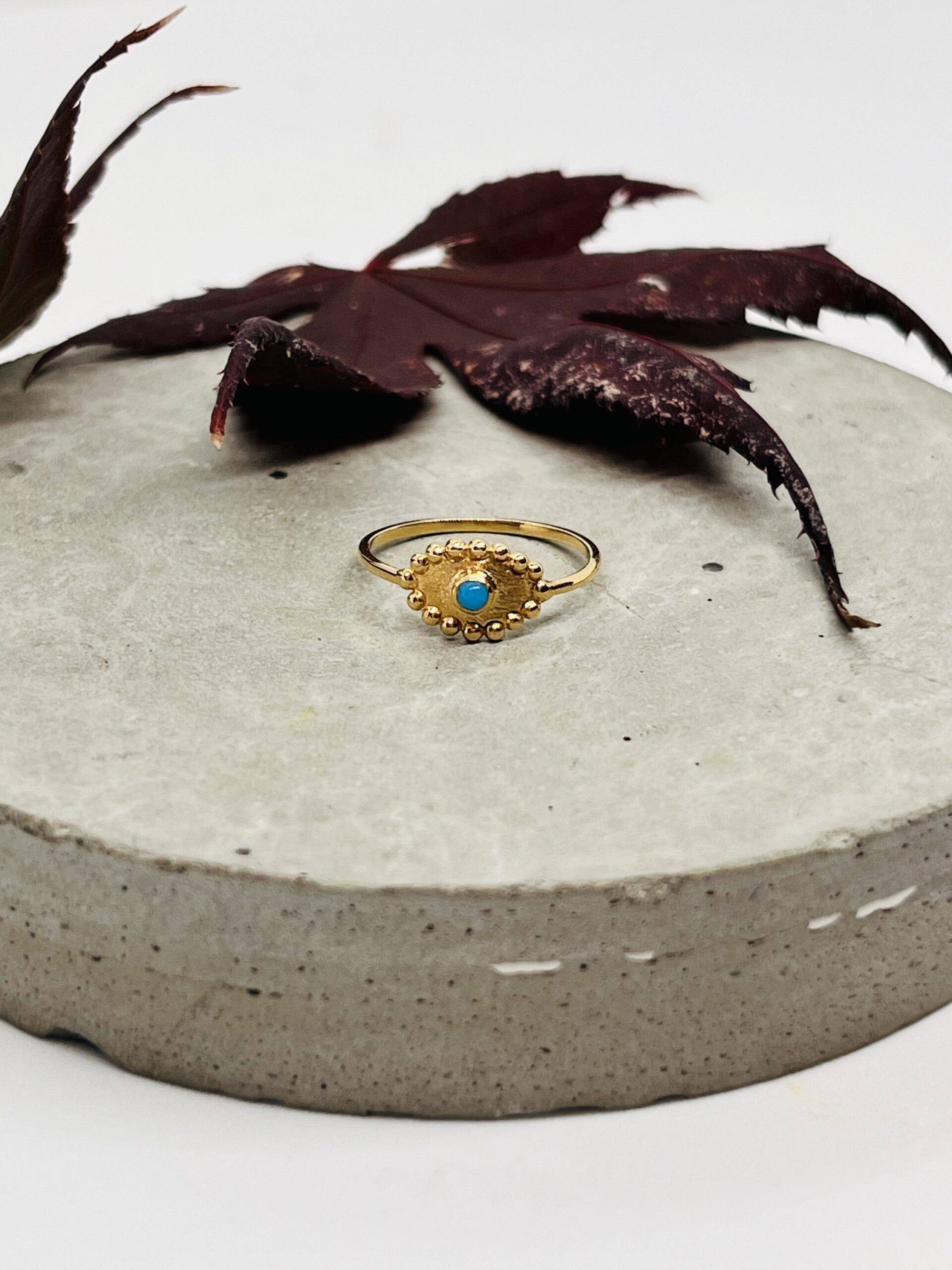 Anzie Evil Eye Dew Drop Ring