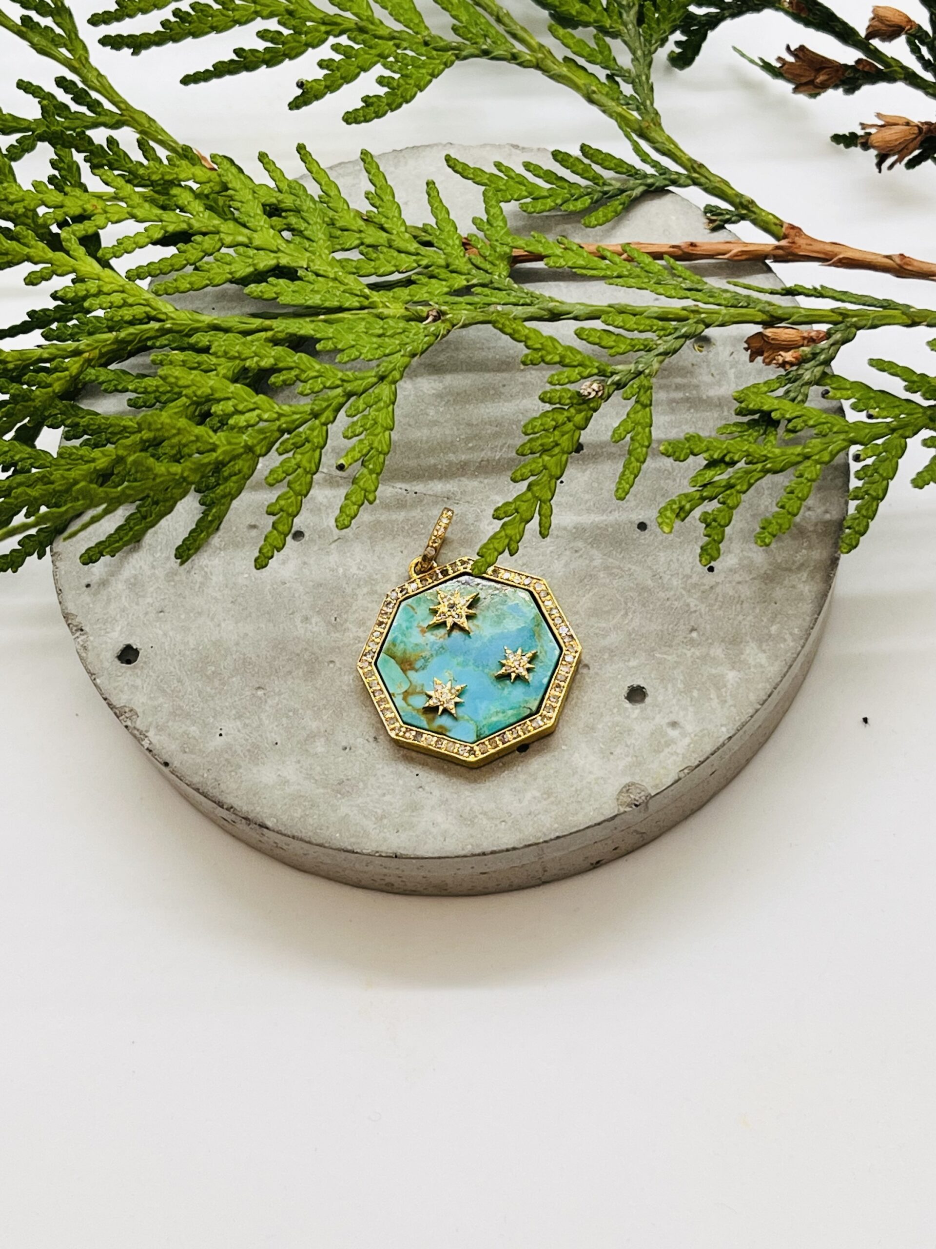 Ilissa MicheleTurquoise and Stars Pendant