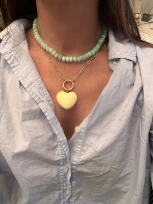 Vintage Ivory Heart