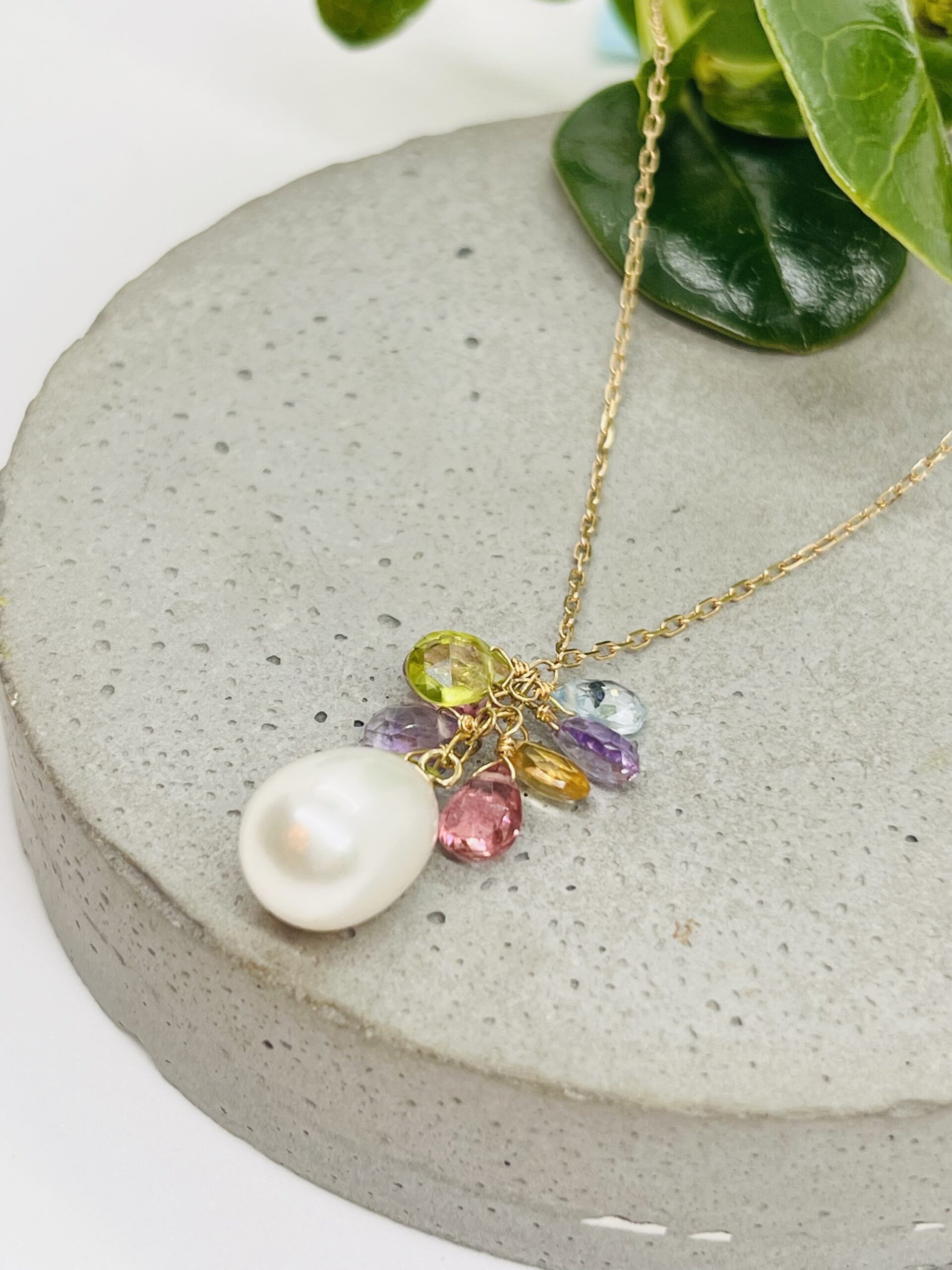 Pearl and Gemstone Necklace