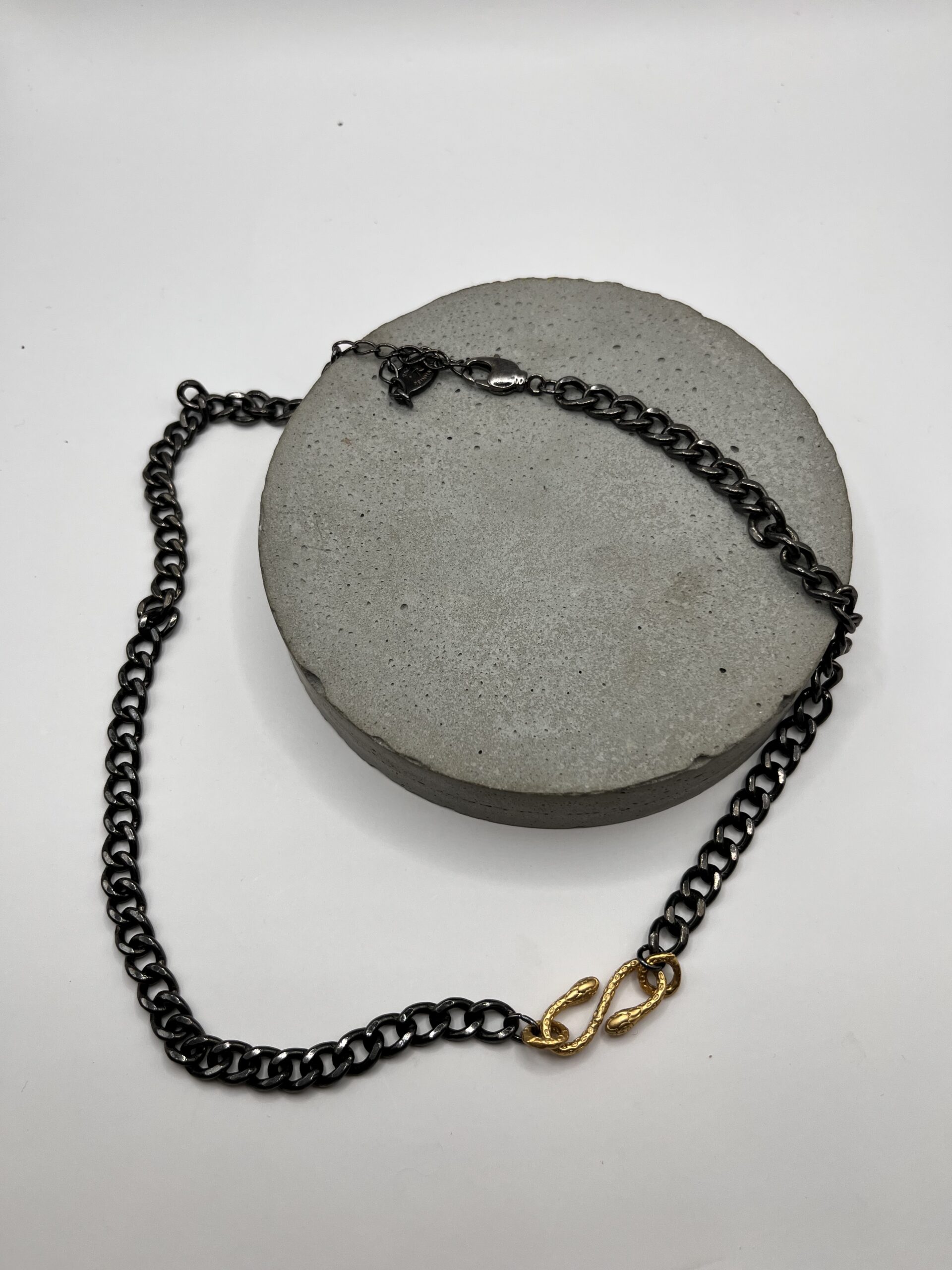 Rachel Reinhardt-Mixed Metal Snake Connector Necklace