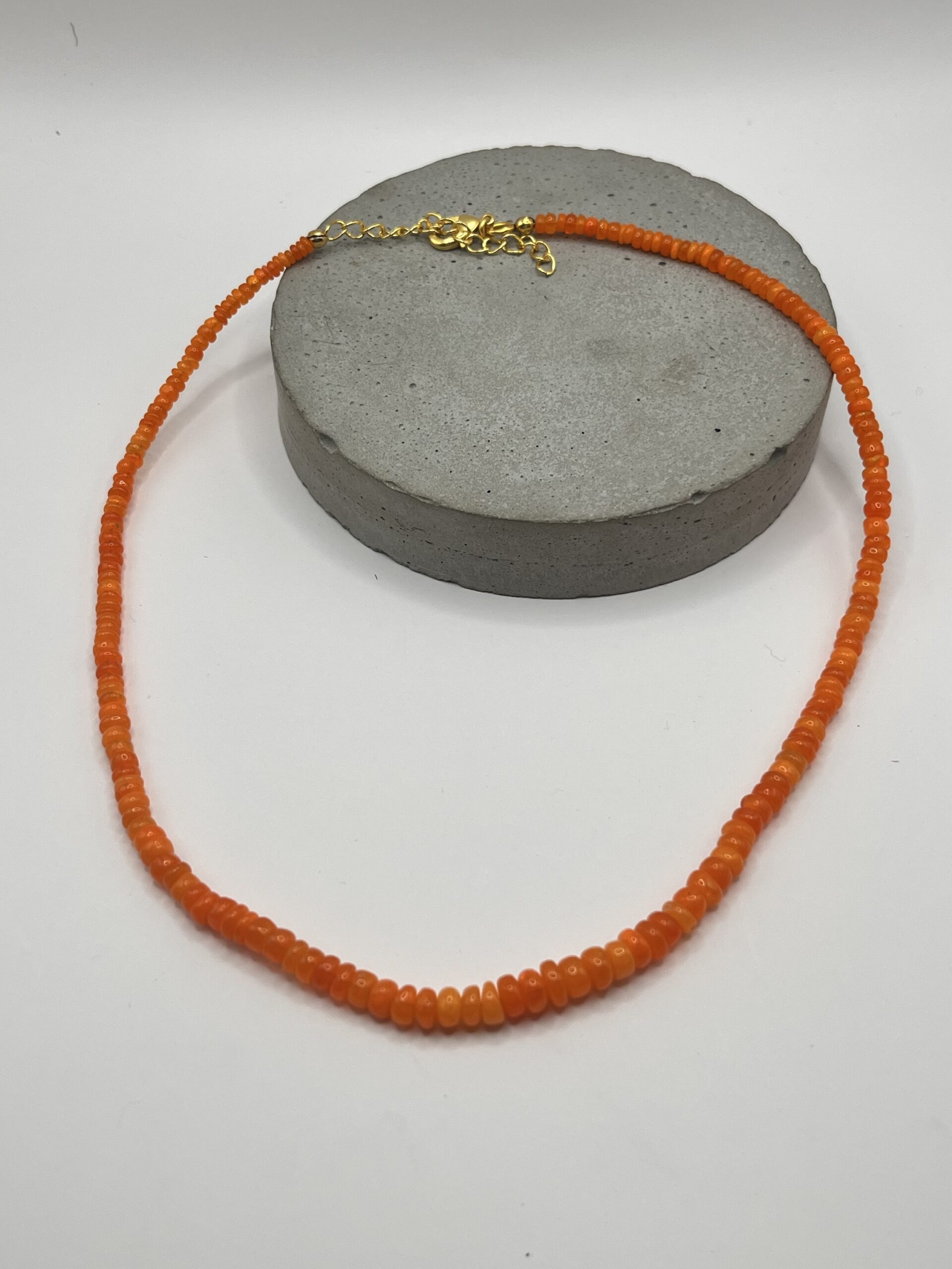 Anokhi Green-Orange Opal Necklace