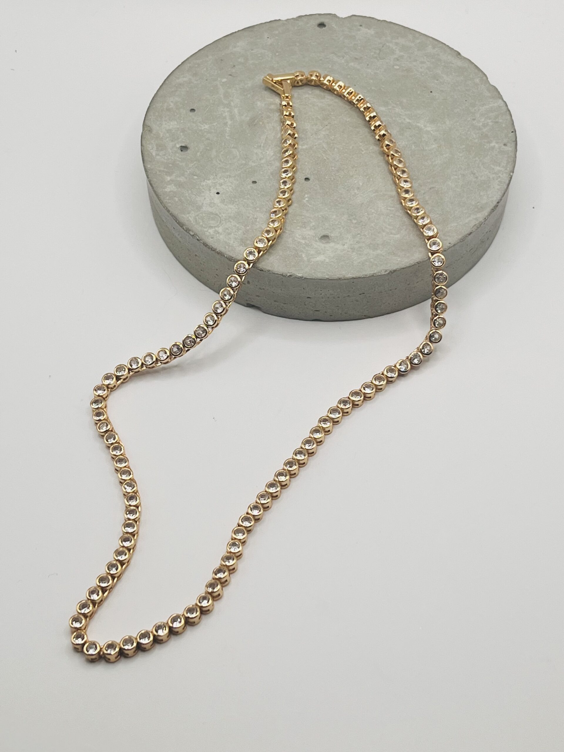 Mod + Jo-Emma Bezel Tennis Necklace