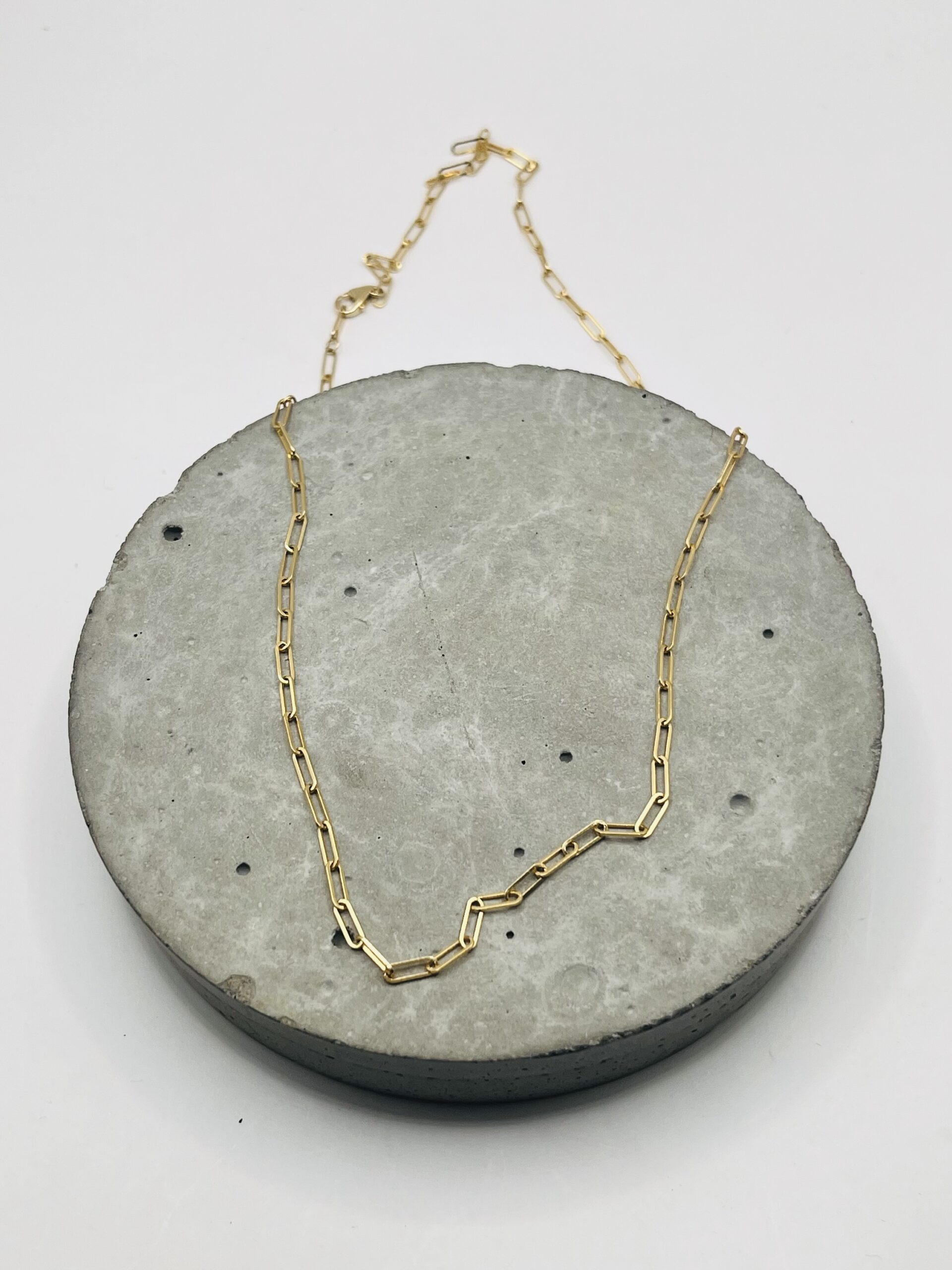 Vale Jewelry-Paperclip Chain Necklace