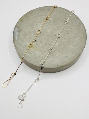 Melissa Joy Manning-
Bone Chain Link Bracelet-Silver