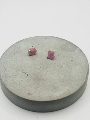 Mabel Chong-Pink Slice Sapphire Studs