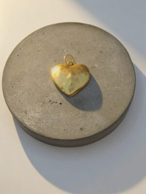 Hammered Heart Charm
