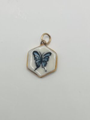 Shá Parlé-Blue Butterfly Hexagon