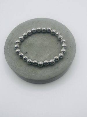 Silver Bead Stretch Bracelet