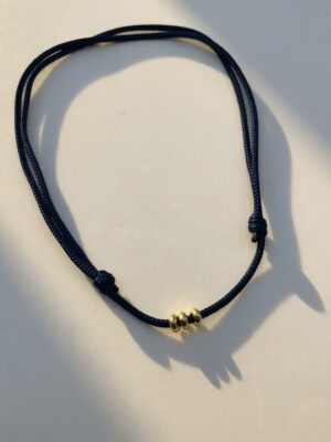 Mod + Jo-Tommy Cord Necklace/Navy