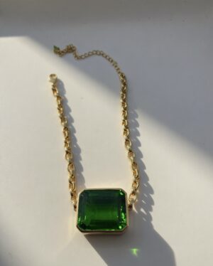 Vesper Obscura-Square Goliath Choker-Green Envy