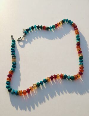 Joseph Brooks Jewelry-Carnelian and Chrysocolla Necklace